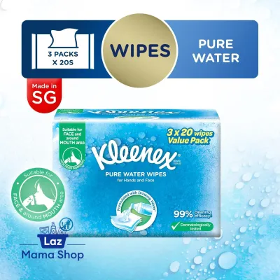 Kleenex Pure Water Hand And Face Moist Wipes (Laz Mama Shop)