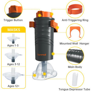 Choking Rescue Device Adults & Children with 3 Masks Anti Choking Device Choking Rescue CPR First Aid