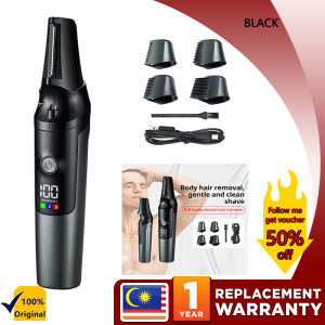 Electric Body Hair Trimmer | Waterproof Groin & Private Part Shaver | Skin-Safe Blade | Digital Display | Rechargeable for Men & Women