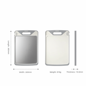 TU3Y Thép không gỉ Thớt Chống trượt Hai  Khối chặt Bền bỉ Đa chức năng Đồ dùng nhà bếp