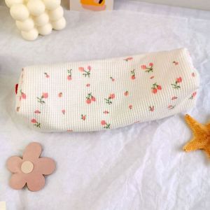 MIRACLE HOME STORE Women Cute Fresh Style Makeup Bag Stationery Pen Box Pencil Bag Pencil Cases Storage Bags Small Flowers