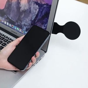Magnetic Laptop Screen Phone Holder For Magsafe For iPhone 15 14 Adjustable Folding Support Side Mount Stand Display Bracket