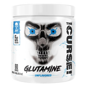 JNX Sports The Curse! Micronized Glutamine Powder 60 Servings Caffeine-Free Muscle Recovery Gym Sports Expiry 2028