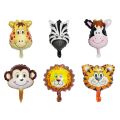 IVY Animal Head Theme Balloon Foil Helium Cute Balloons Jungle Party Balloon Baby Shower Birthday. 