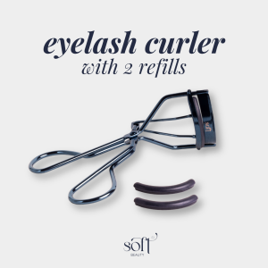 Soft Beauty Eyelash Curler for Asian Eyes with 2 Silicone Refills