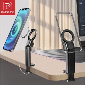 OATSBASF Mini Travel Magnetic Mobile Phone Holder Portable Lazy Holder Desk Magsafe Charging Holder