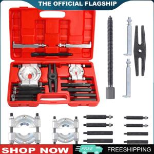 [LEAZEN] 14Pcs Metal Bearing Disassembly Tool Wear Resist Double-Disc Gear-Box Puller Multi-Purpose Bearing Removal Tool Set Car Wheel Detachment Accessories