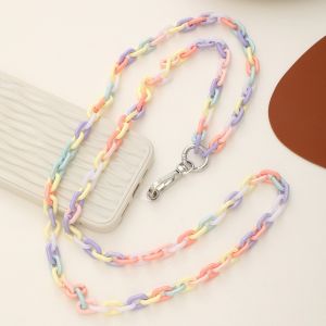 FUNG MALL Tươi mới và ngọt ngào Mạnh mẽ Đeo Chéo Dây đeo cổ Acrylic Có thể tháo rời Dây treo Dây đeo cổ Dây đeo điện thoại di động Dây đeo điện thoại thông minh Dây đeo điện thoại đeo chéo Dây đeo điện thoại vòng cổ