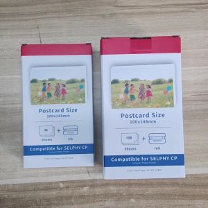 Compatible with Canon KP-108 Selphy CP1300 Photo Paper and Ink Cartridge White KP-36in