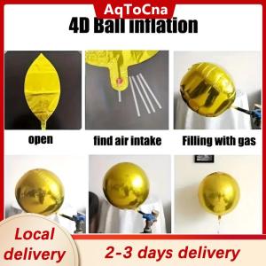 [COD] AqToCna Ship within 24 hours 4D Sphere 32 Inch Metal Mirror Effect Decorative Balloon For Celebrations And Party Decorations Filling With Helium Can Float
