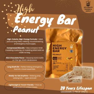 120g Peanut Flavors High Energy Bar - Emergency Food Ration Multi Vitamins Anti-Fatigue Outdoor and Sports Snack