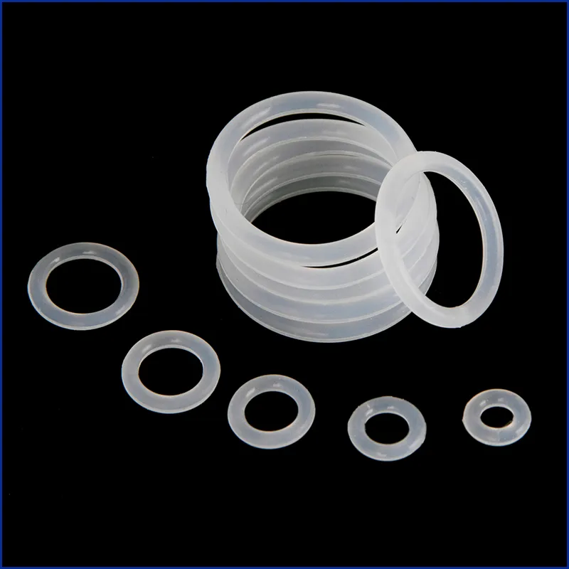 Small Size ORing 150pcs 10 Sizes Durable White Silicone O Rings