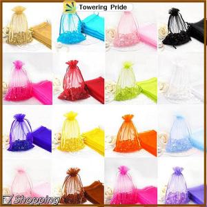 [Towering Pride] 50PC Organza Túi Quà Tặng đồ trang sức kẹo Túi ủng hộ đám cưới túi lưới Túi Quà Tặng