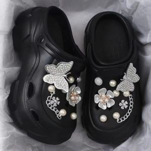 [Free Shipping] Hot-Selling Soft High-Heeled Platform Clogs EVA WomenS Fashion Trendy Closed-Toe Height-Increasing Slimming Garden Shoes