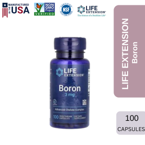 Life Extension Advanced Chelate Boron 3mg for Bone Health - 100 Vegetarian Capsules