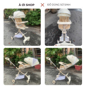 Xe đẩy hai chiều gấp gọn mẫu mới 2025 xe đẩy hai chiều nằm ngồi gấp gọn kéo như vali