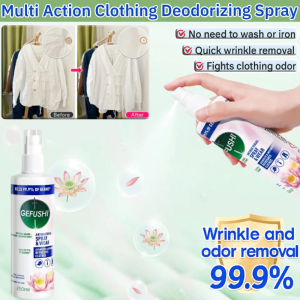 Multi Action Clothing Spray Odor Eliminator Wrinkle Remover Fabric Care Spray Freshening Deodorizing Spray