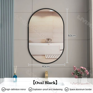 Bathroom Mirror Arched Bathroom Wall Mounted Makeup Mirror Toilet Washbasin Mirror Wall Mounted