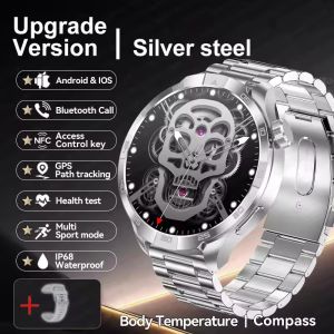 2025 นาฬิกาอัจฉริยะ GT4 MAX AMOLED หน้าจอใหญ่ 1.85 นิ้ว สำหรับผู้ชายและผู้หญิง GPS NFC นาฬิกาอัจฉริยะกีฬา ผ่านบลูทูธ นาฬิกาอัจฉริยะกีฬากลางแจ้ง