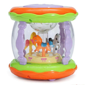 Wonderland Merry Go Round Music Drum Mainan Anak Bayi Balita lagu cerita suara lampu Wonder Land