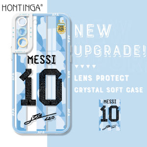 Hontinga Casing Case For Samsung Galaxy S23 S22 Ultra 5G S21 Ultra S22 Plus 5G S22+ 5G S21 plus S21 FE 5G S20 FE 5G Case Transparent Clear Case Messi phone case Soft Silicone Full Cover Shockproof Rubber Cases Back Cover Phone Casing Softcase