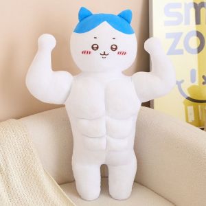 YAZHE Muscles Hachiware Chiikawa Plush Toys Cartoon Chiikawa Anime Chiikawa Doll Home Decoration Japanese Style Usagi Stuffed Dolls Children