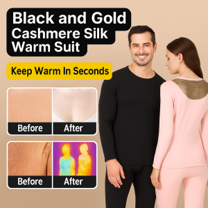 Warm Clothes and Pants Regulate Body Temperature Soft and Smooth Touch Thickened Tailored to Fit