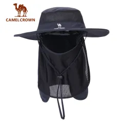 CAMEL CROWN Outdoor Hiking Hat For Men With Large Brim Japanese Fisherman  Women Waterproof Sunshade Western Cowboy