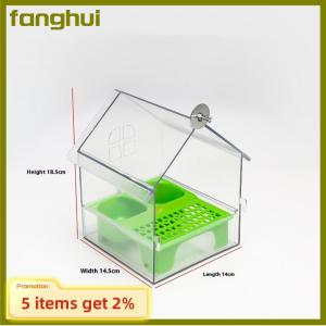 fanghui Hanging Parrot Feeder Prevent Scattering Bird Feeding Bowl Multifunction Bird Bath Parakeets Bathtub Bird Cage Accessories