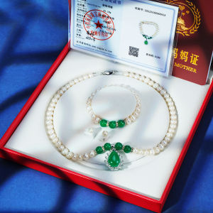 Genuine Natural Freshwater Pearl Necklace for Women Mothers Day Gift for Mom Mother-in-law Elderly Grandmas Birthday Present