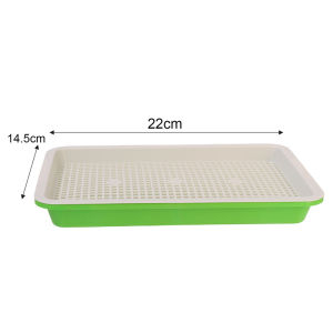 【Swan Home】Nursery Pots Tray Grow Basket Hydroponics Microgreens Plate Tool Vegetables Buckwheat Double Layer Grass Germination Nursery Pot