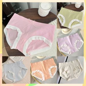 NQshop Hot Product กางเกงในสีพื้น ทรงสวยกระชับ เก็บทรง เนื้อผ้านิ่ม เรียบเนียบ ยืดเยอะไม่บาดผิว แต่งดีเทลขอบระบาย สวมใส่สบาย ไม่อับชื้น ห้ามพลาดน๊า