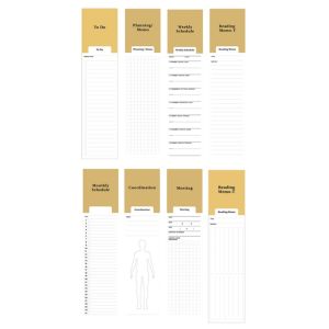 JAYQQ Daily Weekly Planner Note Paper To Do List Journal Bookmark Type Memo Pads Note Pad Students