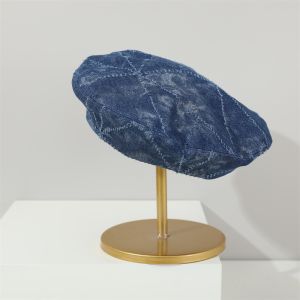 YOUYO Denim Childrens Beret Vintage Korean Newsboy Cap New Retro Octagonal Hat Kids