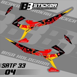 STRIPING VARIASI NEW SATRIA FU 150 REDBULL SATRIA FU FACELIFT SATF 33