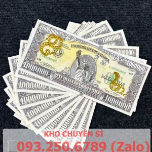 [TUỔI TỴ] Tiền 1 Triệu Đô Usd 12 con giáp mạ vàng CON RẮN- TỴ  Kỉ Niệm Siêu Cấp Có Bảo An