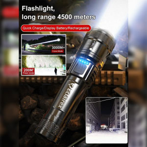 Red flashlight telescopic focusing super bright outdoor charging emergency flashlight