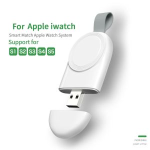 Mini Portable Adapter for apple watch Ultra/Ultra 2 49mm Dock Fast Charging Charger iwatch series 9/se 2/8 7 se 6 5 4 3 2 41mm 45mm 44mm 40mm 42 38mm Smart Watch Wireless Charging Base
