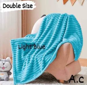 SOFT & COZY FLEECE BLANKET STRIPE QUEEN SIZE:180X200"cm & DOUBLE SIZE:150X200cm