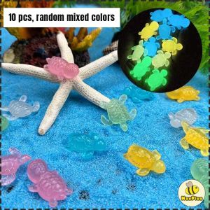 MaxPlus Glow In Dark Luminous Ornament Multicolor Aquarium Fish Tank Micro Landscape Garden Night Decor