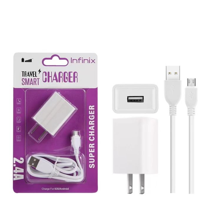 Fast Charger In2 Infinix Fast Charger 2.4A Quick 2in1 Travel For Android Micro | Lazada PH