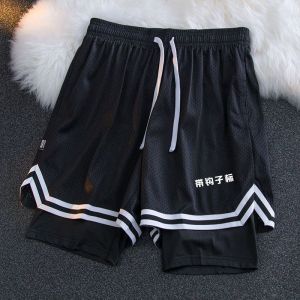American style with fake layer two three points but knee basketball shorts summer new training sports pants fitness shorts  quick drying