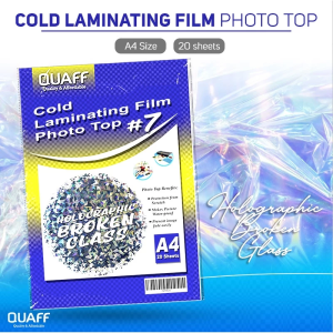 PrintYourStyle (10-Packs) QUAFF Photo Top / Cold Laminating Film A4 size 20sheets per pack