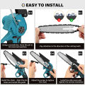 Mini Chainsaw 6 inch một-tay điện chuỗi Saw 21V 1200 Wát không dây cưa tỉa có thể sạc lại máy cắt gỗ công cụ với 1/2PC Pin. 