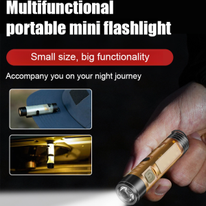 Mini Keychain Emergency Light Outdoor Mini Multifunctional Flashlight