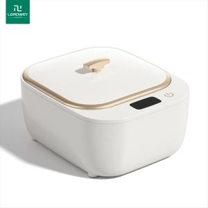 LORDWEY 250ml Ultrasonic Jewelry Denture Cleaner 48Khz High Frequency Low Noise One Button Operation 360° All-Around Cleaning Machine