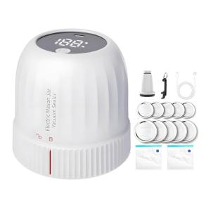 Electric Vacuum Sealing Tool Set Mason Jar Vacuum Sealer Suitable for Home and Outdoor Use with Rechargeable