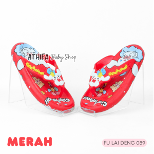 Sandal Jepit Karet Anak Perempuan Sendal Jelly Karakter Lucu Kekinian 3 4 5 6 7 8 9 10 Tahun FLD-089
