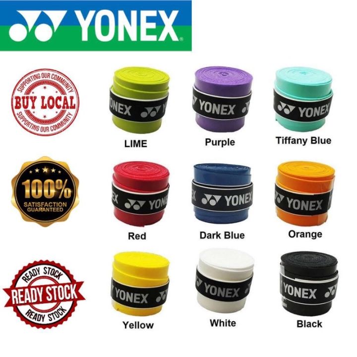 Buy 2 Free 1 】 Yonex Badminton Racket Overgrip Grip Wrap NonSlip Lazada