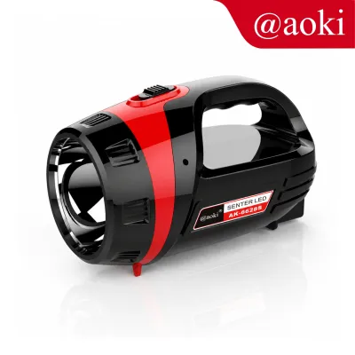 AOKI Dual Light Emergency Lantern | Senter + Lampu Darurat 15 LED Cas Ulang 220V